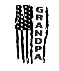 Grandpa American flag svg, Grandpa svg, grandpa USA flag svg, Grandfather SVG, Grandpa Distressed American Flag SVG