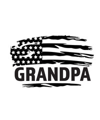 Grandpa American flag svg, Grandpa svg, grandpa USA flag svg, Grandfather SVG, Grandpa Distressed American Flag SVG