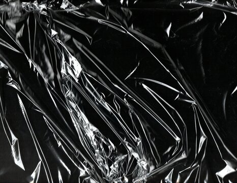 Black Plastic Shrink Wrap Texture