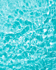 Wallpaper made of pool or sea water. Minimal waves concept. Summer, water and sun inspiration.