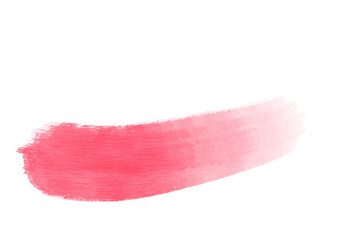 水彩背景　赤パステルカラー一筆書き　透明白背景