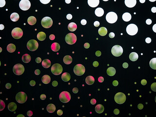 Black Wall with Circular Holes of Different Sizes