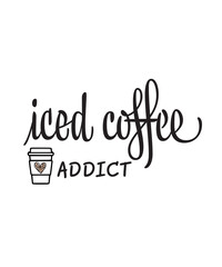 Iced Coffee Addict SVG, Iced Coffee svg, half leopard iced coffee svg png, coffee lover svg png, leopard coffee svg png, iced coffee svg
