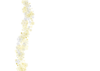 Christmas and New Year snowflakes