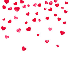 San Valentin Day Texture. Handdrawn Voucher For Gift. Luxury Fra