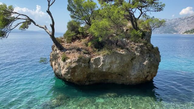 Beautiful Kamen Brela rock in Croatia