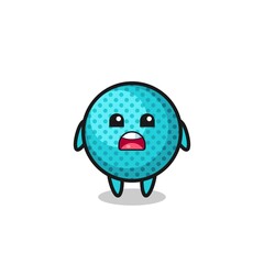 spiky ball illustration with apologizing expression, saying I am sorry