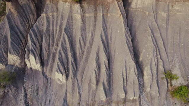panorama of a cliff, aerial shot. High quality 4k footage