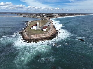 Watch Hill Lighthouse. Watch Hill Rhode Island. 
