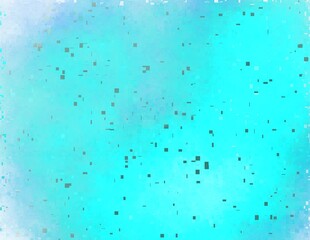 Fun whimsical abstract texture turquoise,aqua,cyan color with computer glitches for backgrounds 