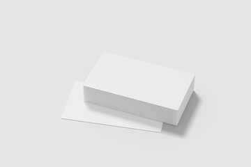 Realistic blank business card illustration for mockup. 3D Render.