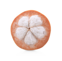 half santol fruit isolated on white background