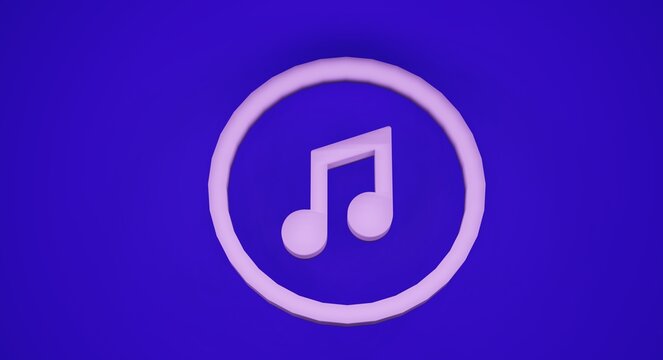 Purple Music Note