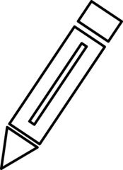 pencil icon. sign design line art on white background..eps