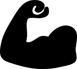 Muscle icon vector illustration on white background..eps