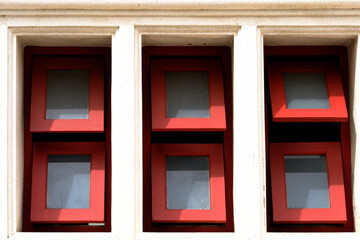 windows of an building