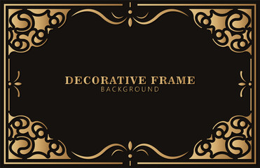 Elegant decorative frame design background