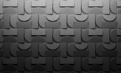 3d geometric seamless pattern. 3d render abstract background. concrete texture