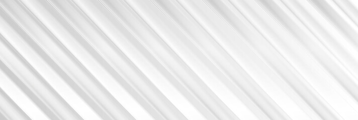 Fototapeta premium Grey white smooth glossy stripes abstract geometric tech background. Vector banner design