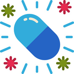 antiviral flat icon