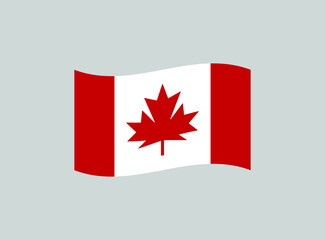 Fototapeta na wymiar Canada flag national emblem graphic element Illustration template design