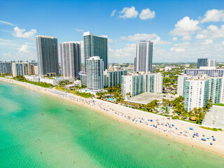 Aerial drone photo Hallandale Beach circa 2022