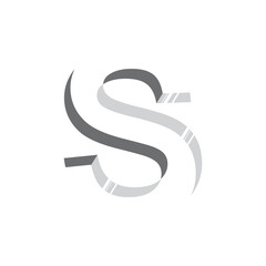 .capital S logo,simple