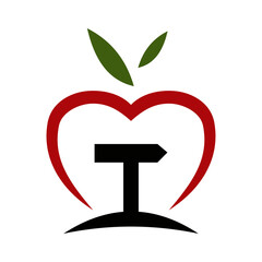 apple place arrow logo Icon Illustration Brand Identity