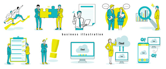 人物おしゃれイラスト素材