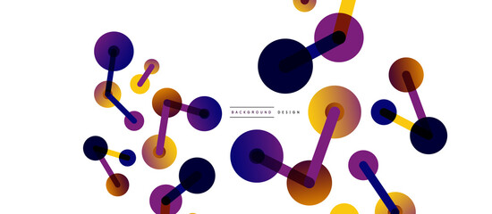 Network concept abstract background. Dots connection. Big data idea. Business template for wallpaper, banner, background or landing