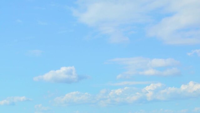 青空と流れる雲　タイムラプス