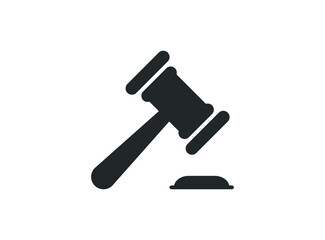 Gavel icon vector. Hammer symbol vector