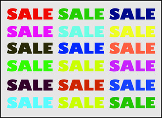 Sale sale advertisement colorful vector