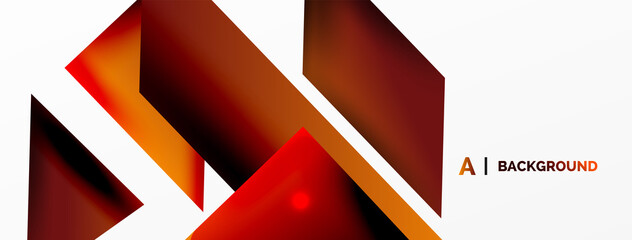 Dynamic 3d geometric abstract background. Triangles and other simple forms composition. Vector Illustration For Wallpaper, Banner, Background, Card, Book Illustration, landing page