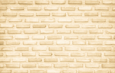 Cream and white brick wall texture background. Brickwork and stonework flooring backdrop interior design.