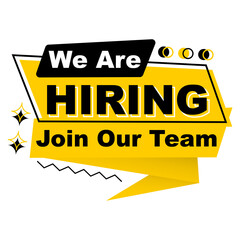 poster banner job vacancy we are hiring social media template recruitment modern minimalist