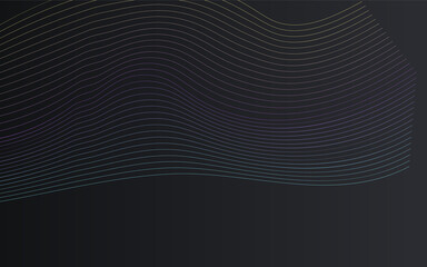 Digital Line Motion Vector Black Background.