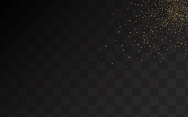 Gold Confetti Golden Vector Transparent