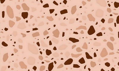 Terrazzo flooring vector seamless pattern in cool colors. Texture of classic italian type of floor in Venetian style composed of natural stone, granite, quartz, marble, glass and concrete