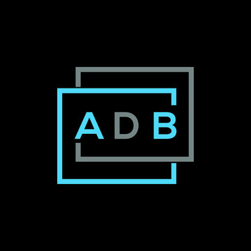 ADB letter logo creative design. ADB unique design.
