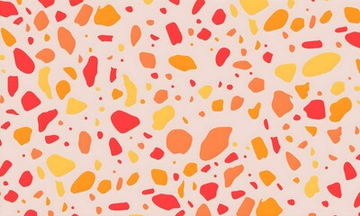 Abstract seamless pattern. Terrazzo backdrop with organic shapes. Modern texture for print, fabrics, textile, tile. illustration