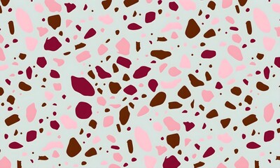 Terrazzo seamless pattern. Texture of natural stone, quarts, granite , cement, in classic Italian style.