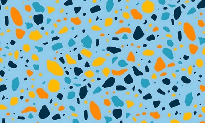 Terrazzo seamless pattern. Texture of natural stone, quarts, granite , cement, in classic Italian style.