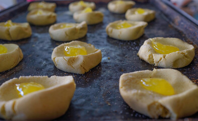 Handmade mexican pastries. Typical mexican pastries. 
Polvorones.