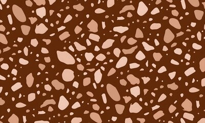 Terrazzo seamless pattern. Texture of natural stone, quarts, granite , cement, in classic Italian style.