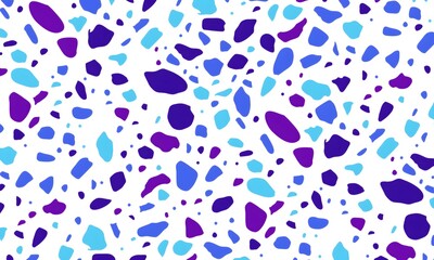 Terrazzo seamless pattern. Texture of natural stone, quarts, granite , cement, in classic Italian style.