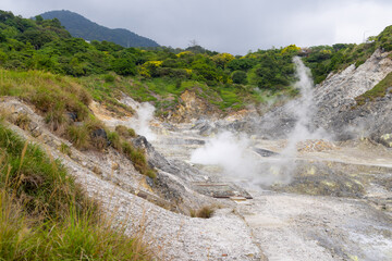Sulfur Valley Recreation Area in Yangmingshan national park at Taiwan
