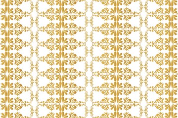 Beautiful decorative golden floral pattern background