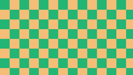 aesthetic green and yellow checkerboard, checkered, gingham, plaid, tartan pattern background illustration, perfect for wallpaper, backdrop, postcard, background for your design
