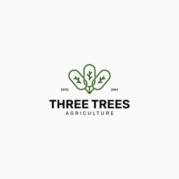 Nature tree vector illustration logo design